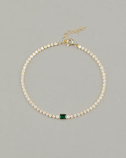  EMERALD TENNIS BRACELET
